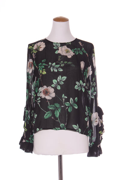 H&M - Ruffle flute sleeve floral blouse! 10