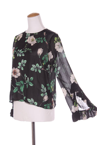 H&M - Ruffle flute sleeve floral blouse! 10