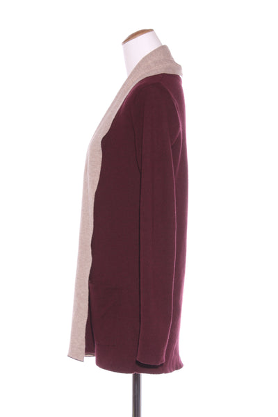 JIGSAW - Wool blend maroon cardi! 10-12