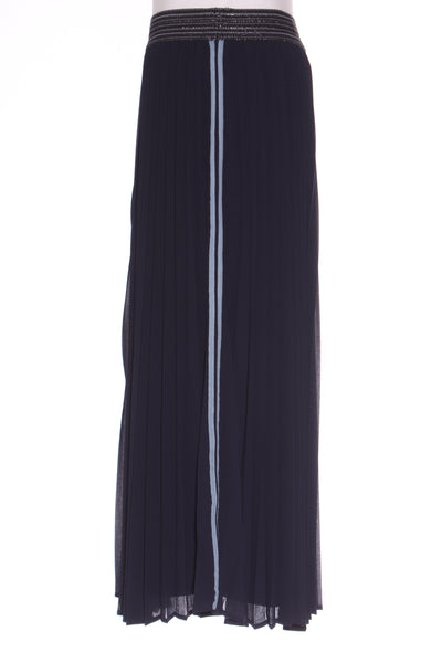 MADLY SWEETLY - Just pleat it side stripe skirt - Navy! 14