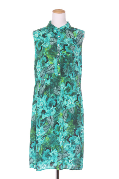 SPORTSCRAFT - Sleeveless tropical shirt dress! 18