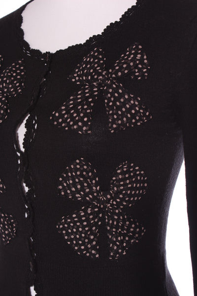 ALANNAH HILL - Silk bow soft knit cardi! 8