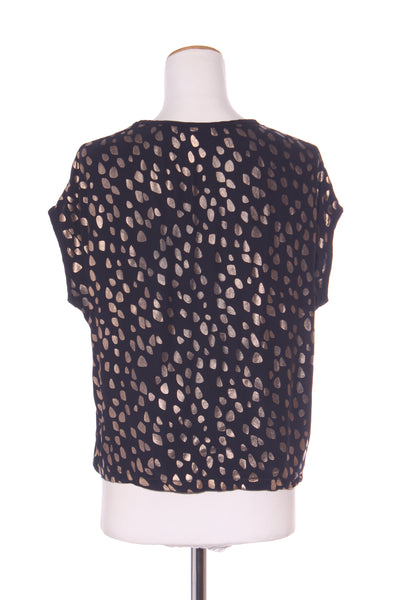 ELK - Metallic rose gold print top! 8-10