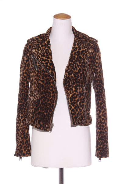 RALPH LAUREN - Leopard velvet biker jacket! 8