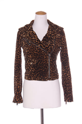 RALPH LAUREN - Leopard velvet biker jacket! 8