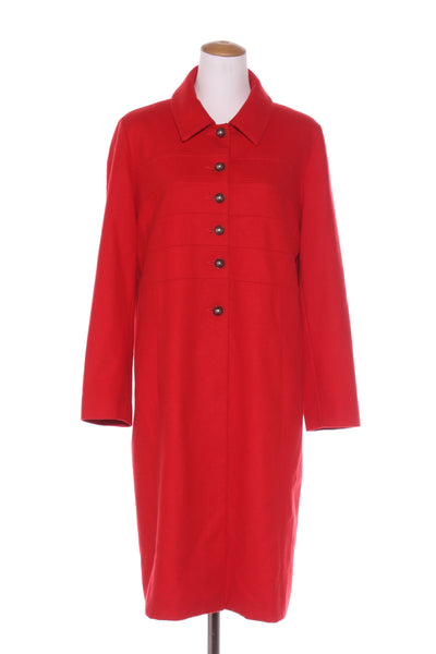 FREDRICK (NZ) Red wool blend coat! 14