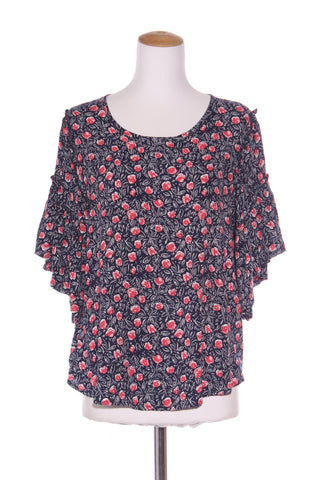KETZ-KE - Rose print flare sleeve top! 10