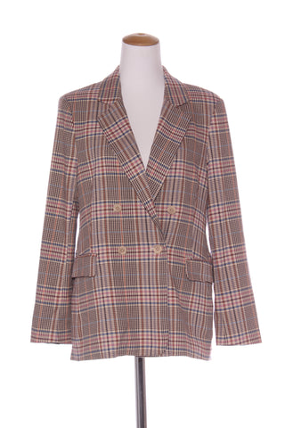 MAX - Pink + brown plaid blazer! 10