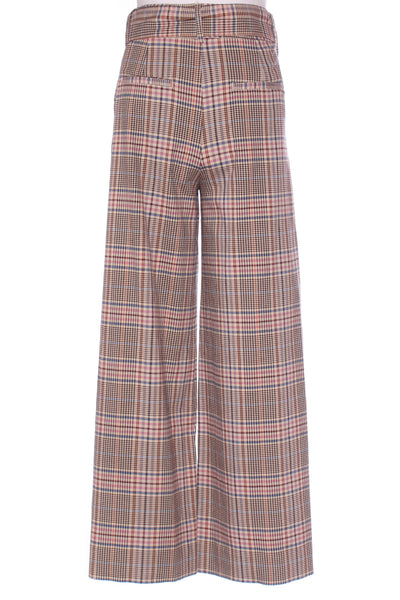 MAX - Plaid belted wide leg pant! 10