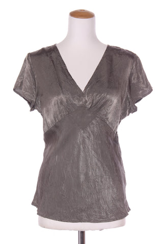 MAX (NZ) Vintage metallic V neck top! 14