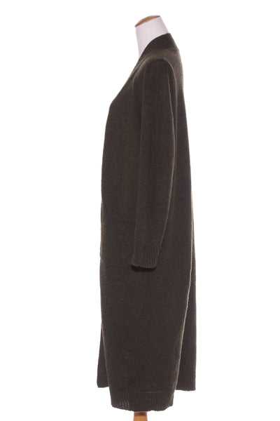 DECJUBA - Wool blend longline cardi - Khaki! 12-14