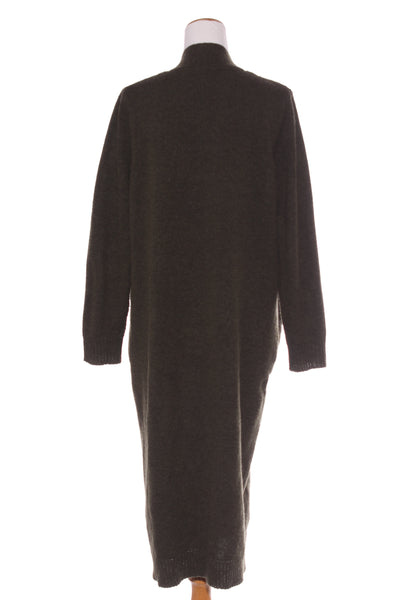 DECJUBA - Wool blend longline cardi - Khaki! 12-14