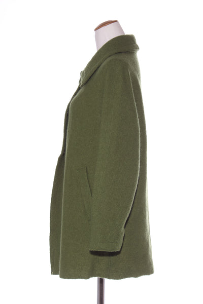 FIELDS - Boiled wool long jacket - Green! 14