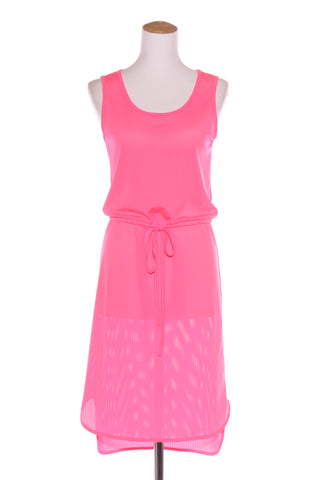 CHARLO - Neon pink mesh dress! 8