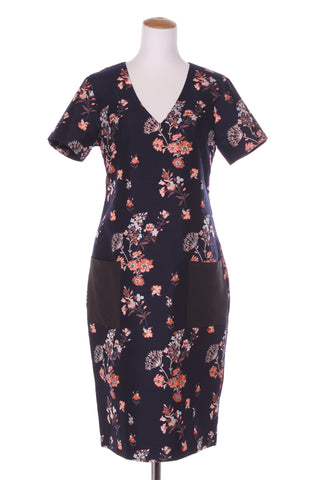 GOODNESS (BN) Floral jacquard dress! 8-10