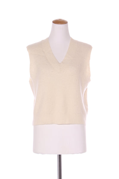 ASSEMBLY LABEL - Cream wool knit crop vest! 12