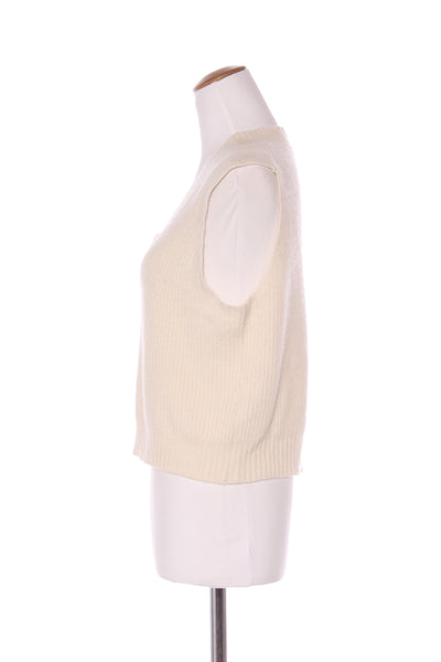 ASSEMBLY LABEL - Cream wool knit crop vest! 12