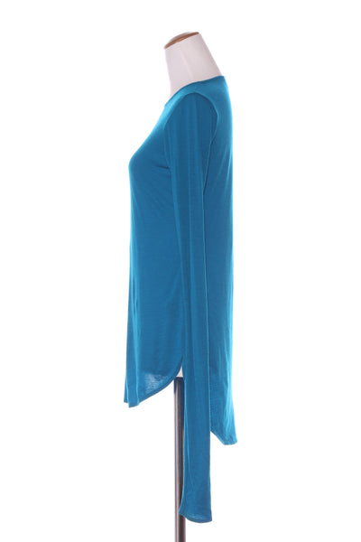 MOOCHI (NZ) Merino L/S top - Peacock blue! 10-12