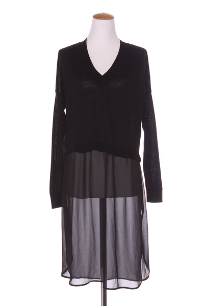 NORTH SOUTH - Merino + chiffon panel dress! 14