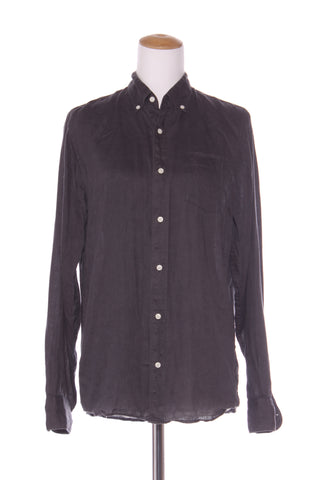 COUNTRY ROAD - French linen shirt - Charcoal! 8-10