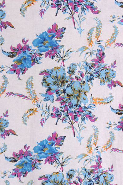 HGMY - Floral linen blend dress! 14