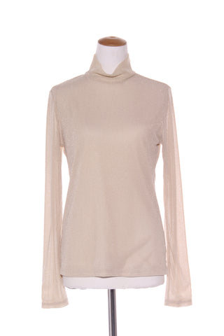 SUERPETTE - Metallic mesh turtleneck top! 14