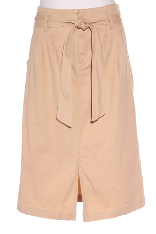 SEED - Belted cotton midi skirt - Desert sand! 12