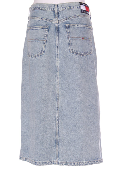 TOMMY JEANS "Clare" midi denim skirt! 14