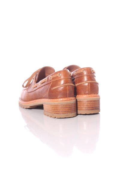 MI PIACI - Ester leather boat shoes - Tan! 41