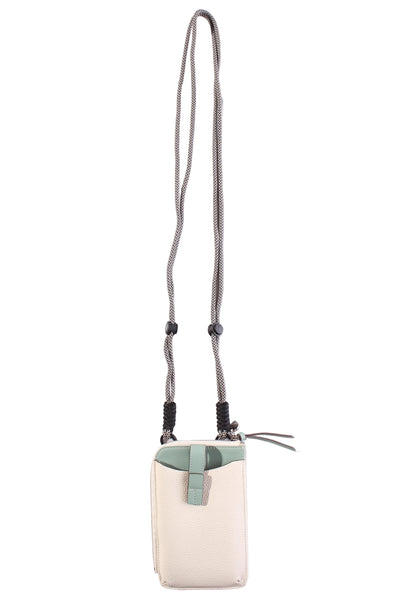 MINX (LN) Leather call me bag - Ivory/sage!