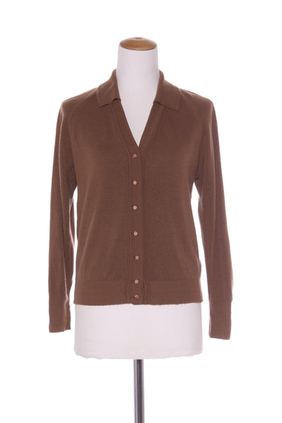 TEKAU (NZ) Vintage soft wool cardi - Brown! 12