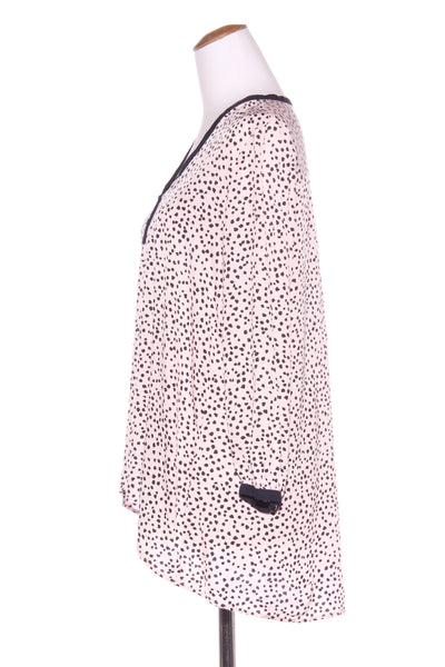 DAVID JONES - Blush + navy animal print top! 12