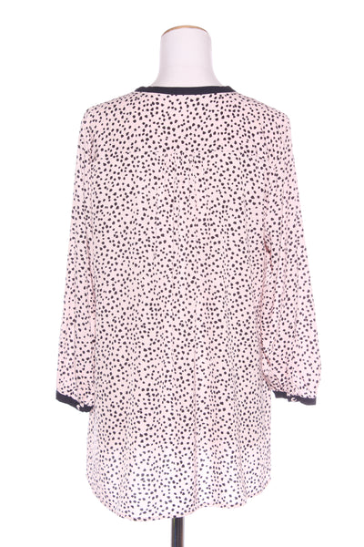 DAVID JONES - Blush + navy animal print top! 12