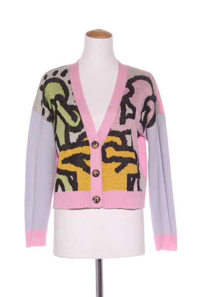 COTTON ON - K.Haring print crop cardi! 12-14