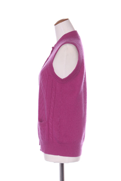 HUNTERS (AU) Cable knit cashmere vest! 12-14