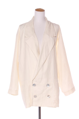 No label - Pearly cream blazer! 18