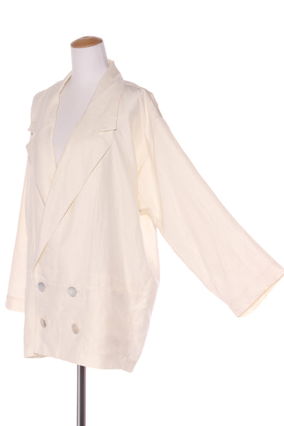 No label - Pearly cream blazer! 18