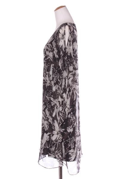 BLUE ILLUSION - Silk lined kaftan dress! 10-12