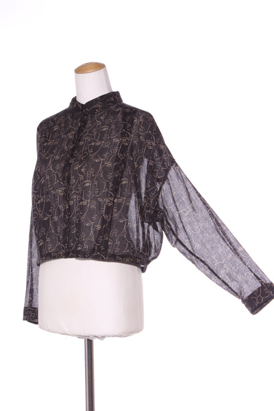 MAX - Organic cotton face print crop blouse! 12