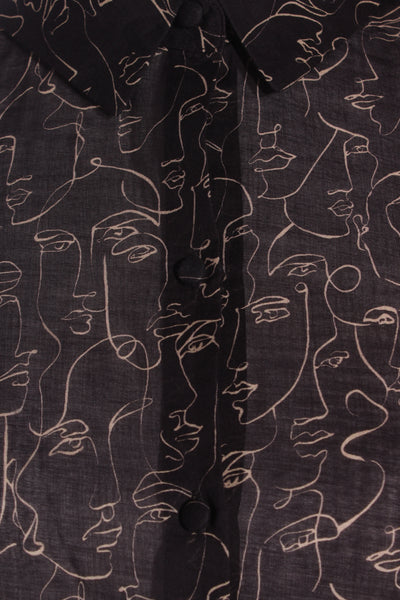 MAX - Organic cotton face print crop blouse! 12