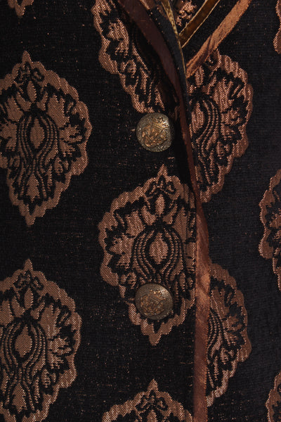 PETRENA "Jackie O" bronze brocade jacket! 8