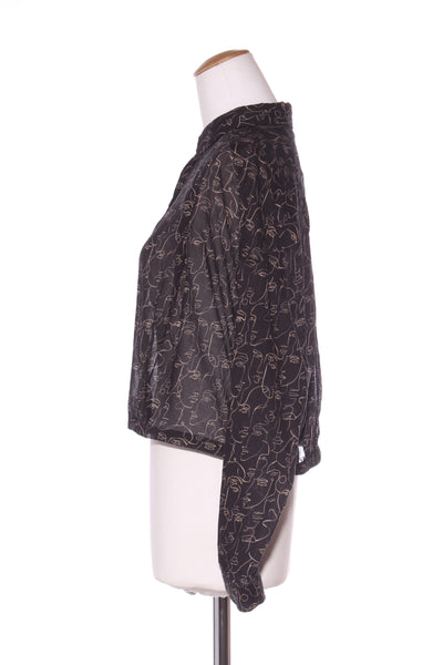 MAX - Organic cotton face print crop blouse! 12