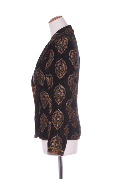 PETRENA "Jackie O" bronze brocade jacket! 8