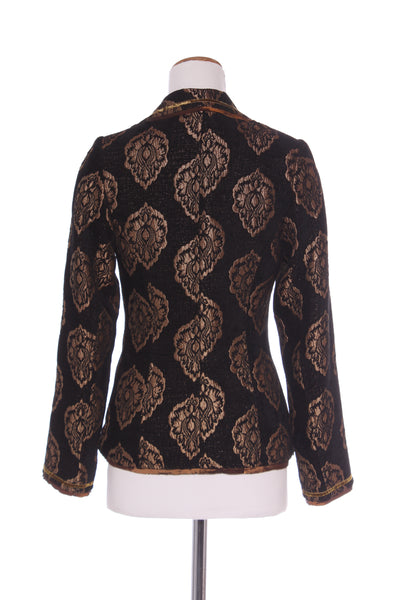 PETRENA "Jackie O" bronze brocade jacket! 8