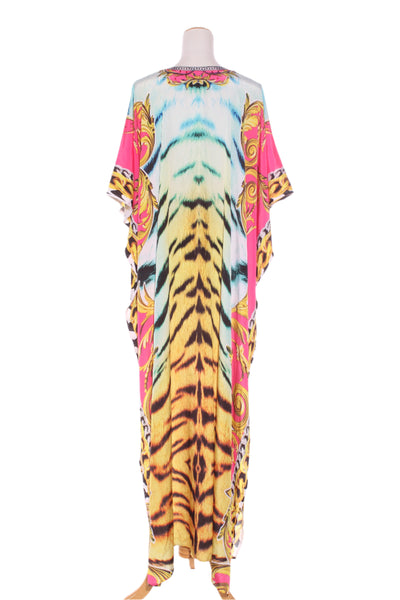 SAKHEE - Embellished Tiger stripe maxi kaftan! 10-18