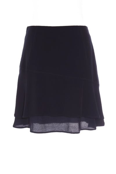 PORTMANS (BN) Navy ruffle mini skirt! 10-12
