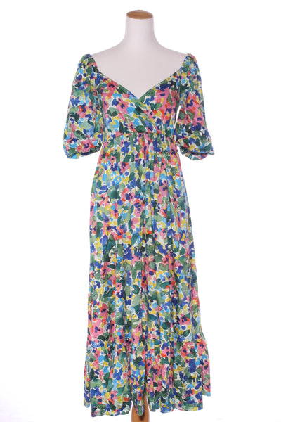 MAX - Watercolour organic cotton dress! 8-10