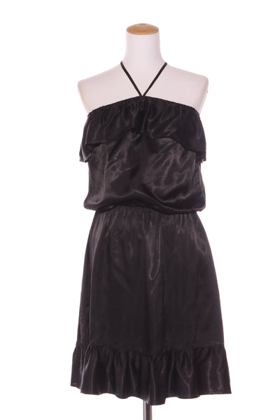 WORLD (NZ) Acetate satin ruffle dress! 10