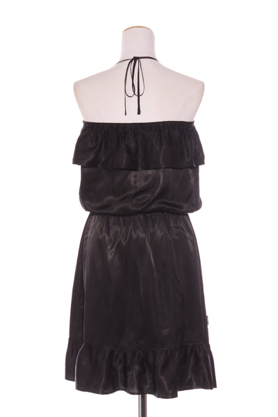 WORLD (NZ) Acetate satin ruffle dress! 10