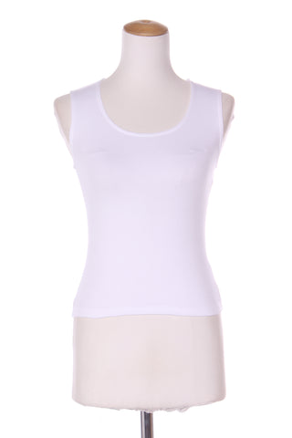 ASSEMBLY LABEL (LN) Organic cotton rib knit tank - White! 6-8